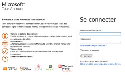 Microsoft Your Account Weblife