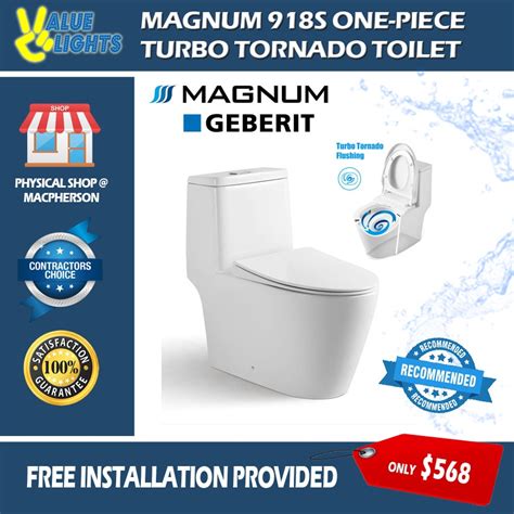 Magnum S Turbo Tornado Flush One Piece Toilet Bowl With Geberit Flushing System Shopee