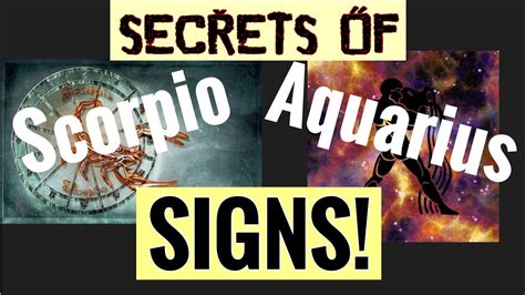 Scorpio And Aquarius Signs Cursed Signs In Vedic Astrology Youtube