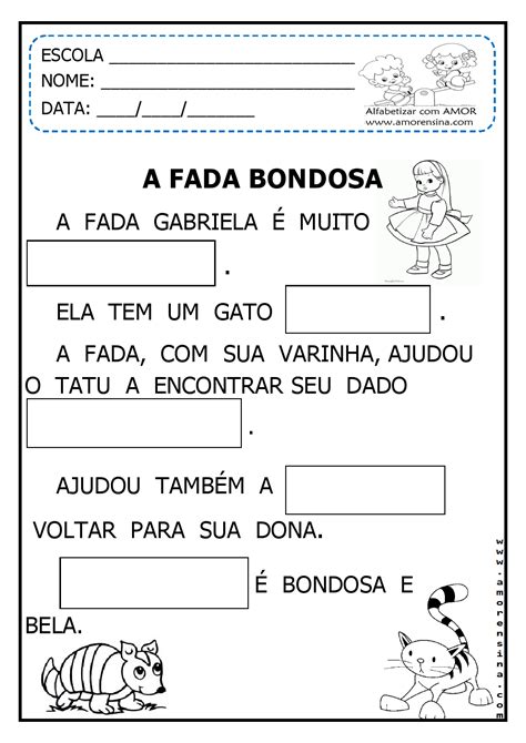 Alfabetizar Com Amor A Fada Bondosa HistÓria E Atividades Para AlfabetizaÇÃo