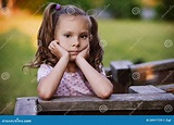 Portrait of Lovable Pretty Girl Stock Image - Image of lovely, arms ...