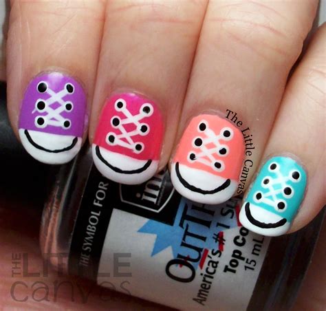 The Little Canvas Converse Nail Art Take 2 Tutorial