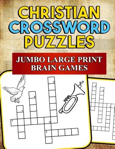 Christian Crossword Puzzles Jumbo Large Print Brain Games