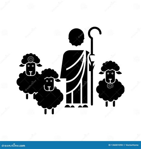 Good Shepherd Icon Illustration Stock Vector Illustration Of