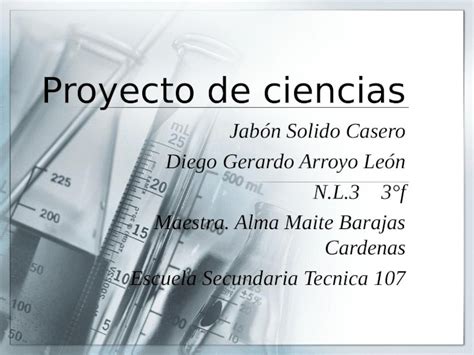Ppt Proyecto De Quimica Elaboracion De Jabones Dokumentips