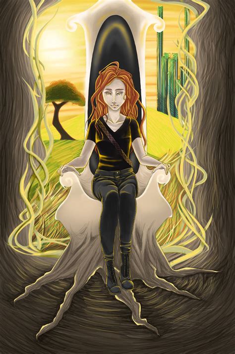 clary on the throne with idris sundown in the back the mortal instruments clary and jace