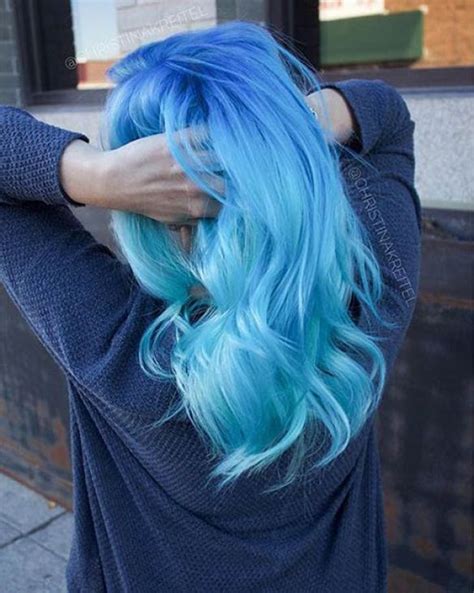 41 Beautiful Blue Hair Designs At Silver Hair