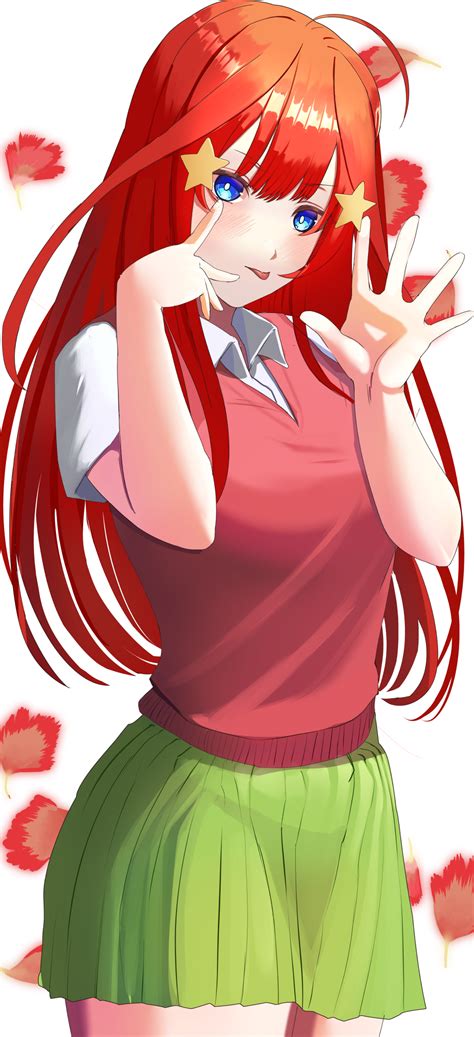 Long Hair Redhead Solo Anime Anime Girls 5 Toubun No Hanayome