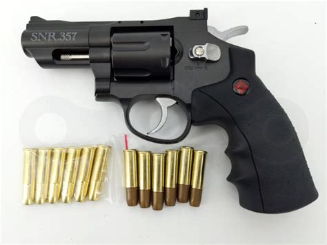 New Crosman Snr357 Co2 Dual Ammo Full Metal Air Gun Pistol Revolver Bb
