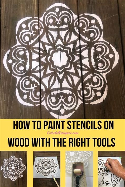Easy Instructions How To Paint Stencils On Wood Use The Right Tools To