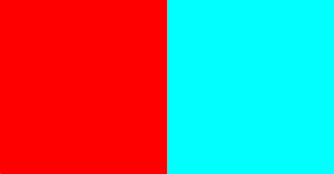 3d Red And Cyan Blue Color Scheme Cyan