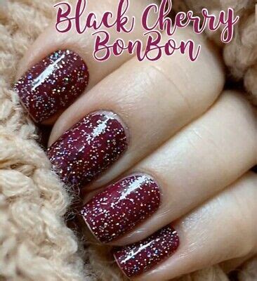 Colorstreet Nail Polish Strips Black Cherry Bonbon Exclusive Set New