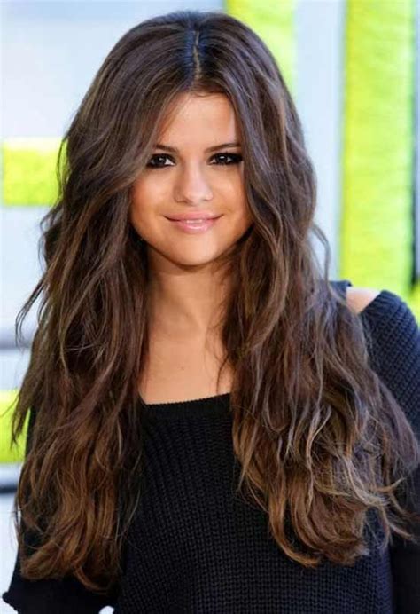 Selena Gomez Long Wavy Hairstyle Selena Gomez Hair Color Selena Gomez