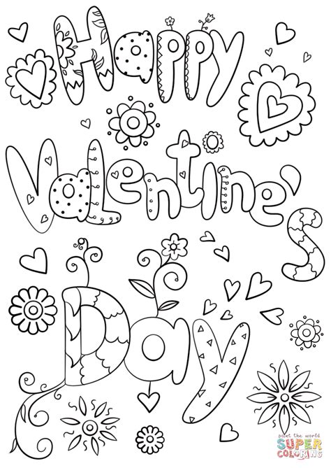 Coloring Small Printable Valentine Cards