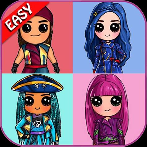 Cách Vẽ Dễ Thương Draw So Cute Descendants 3 Hướng Dẫn Chi Tiết Từng Bước