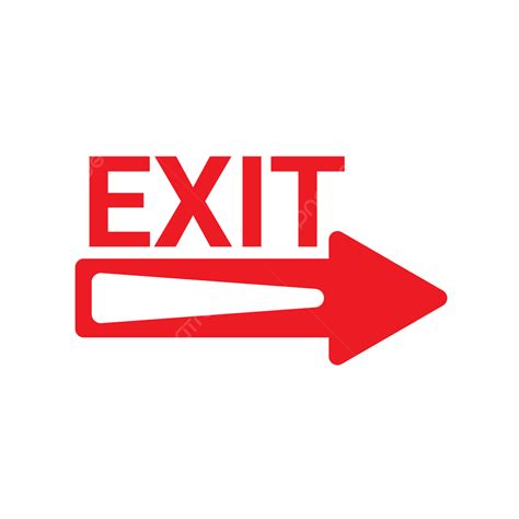 Exit Icon Isolated Of Flat Style Exit Icon Exit Icon Flat Exit Png