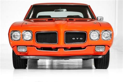 1970 Pontiac Gto Orangeblack With Judge Stripes For Sale Pontiac Gto