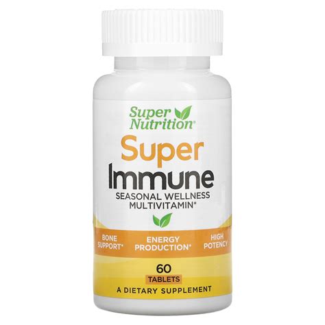 Super Nutrition Super Immune Seasonal Wellness Multivitamin 60