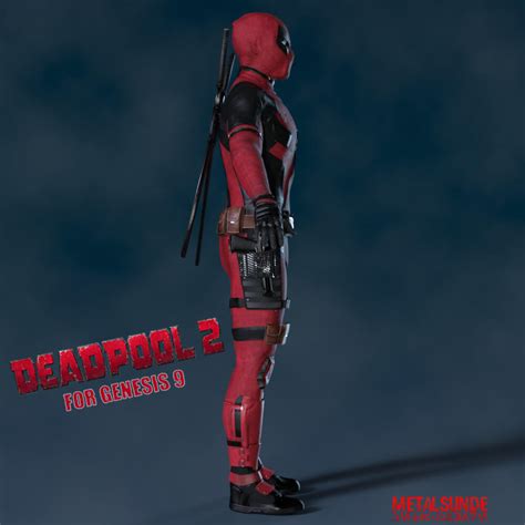 Deadpool 2 Suit For Genesis 9 Daz Content By Metalsunde