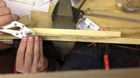 Glue and clamp the 1/4 in. How to make tracks for a wooden sliding door - YouTube