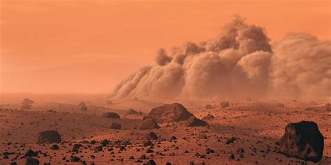 Dust Storm On Mars By Mark A Garlick The Planetary Society