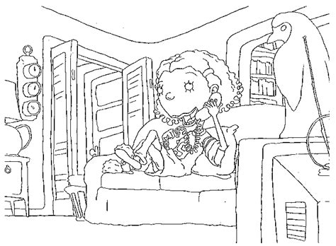 Ginger coloring page from chicken run. Cartoon Coloring Pages Sheets: As Told By Ginger Coloring ...