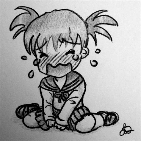 Crying Chibi Character By Jadesdrawings On Deviantart