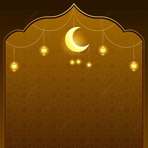 Ramadhan Background Latar Belakang Kosong Idul Fitri Dengan Dekorasi Lentera Bulan Dan Pattren