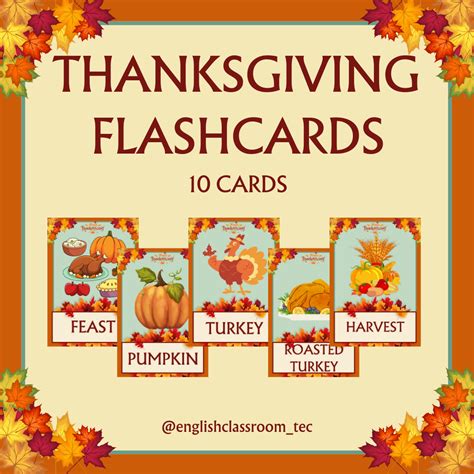 Thanksgiving Flashcards Xppp
