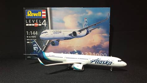 Assembly Revell 1 144 Scale Airbus A321 Neo Alaska Airlines