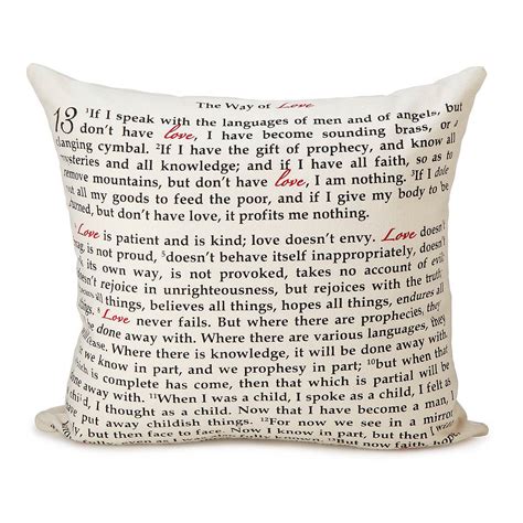 love is pillow wedding t love is patient 1 corinthians uncommongoods