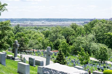 Pentagon From Arlington Cemetery Editorial Stock Image Image Of