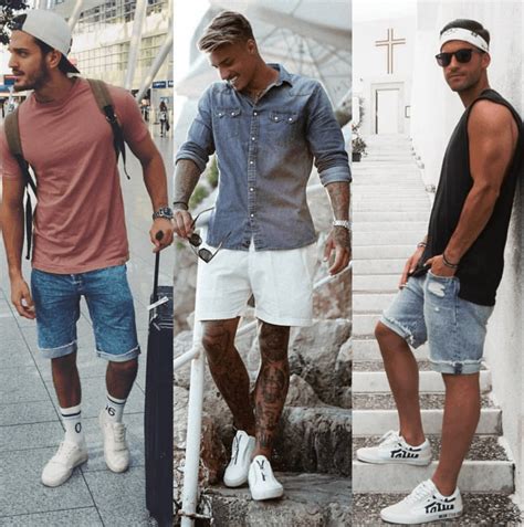 Denim Shorts Outfit Ideas For Men To Look Cool Mens Casual Outfits