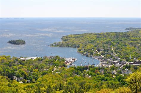 Camden Harbor From Mount Battie Where We Got Married And Our Old Hood