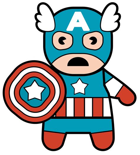 Captain America Superhero Clipart
