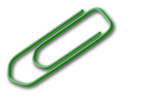 Paper Clip Free Stock Photo Illustration Of A Paper