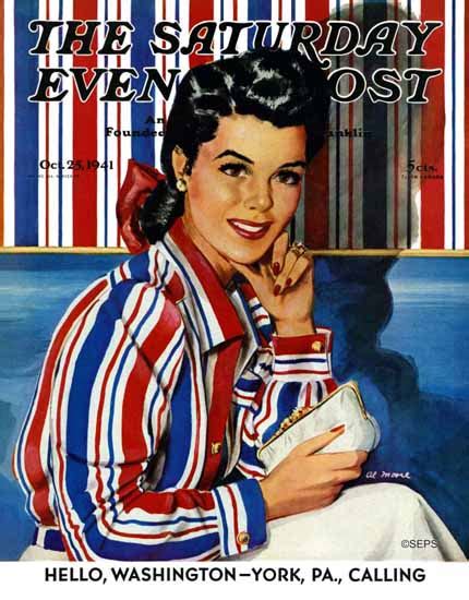 Al Moore Saturday Evening Post Wall Blouse 19411025 Sex Appeal Mad