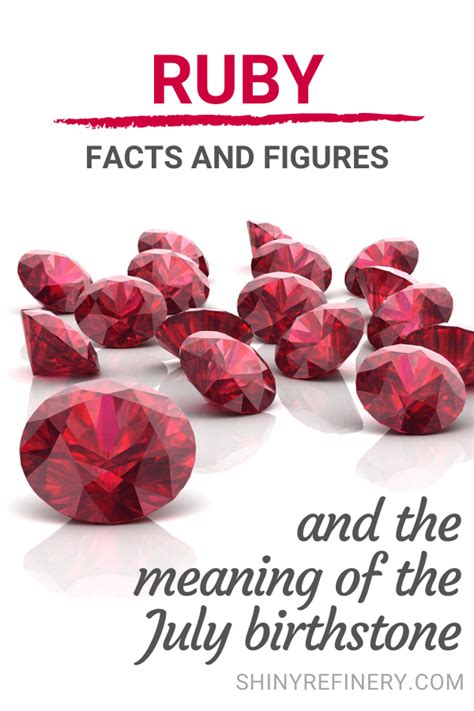 The Meaning Of The July Birthstone And Other Facts About Rubies Red