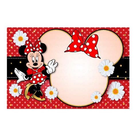 Convite Minnie Vermelha GrÃ¡tis Para Editar E Imprimir Minnie Mouse