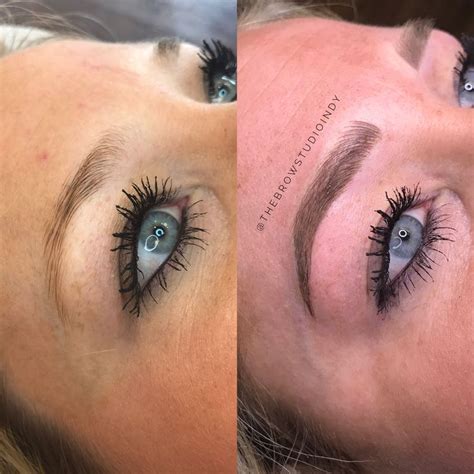 Microbladed Eyebrows Before And After 😍 The Brow Studio Llc