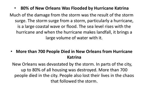 Hurricane Katrina Facts