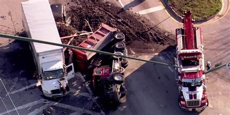 Dump Truck Involved In 3 Vehicle Crash At Beeline Hwy Jog Rd In