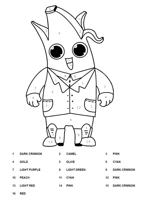 Meowscles Fortnite Color By Number Coloring Page Free Printable