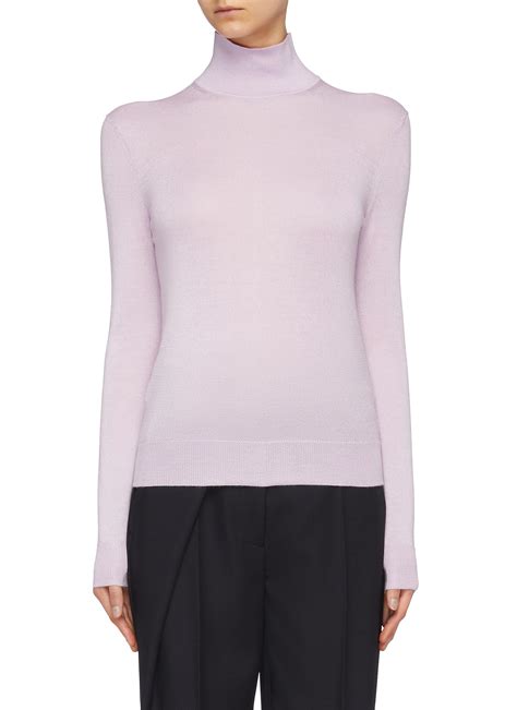 Silk Blend Turtleneck Sweater By Theory Coshio Online Shop