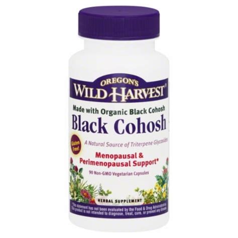 Oregons Wild Harvest Organic Black Cohosh Herbal Supplement Vegetarian