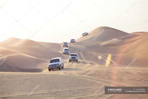 Uae Off Road Vehicles On A Trip In The Desert Between Abu Dhabi And
