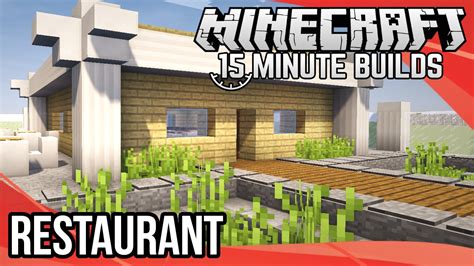 In this minecraft tutorial, i will be showing you how to build a restaurant. Minecraft 15-Minute Builds: Restaurant - YouTube