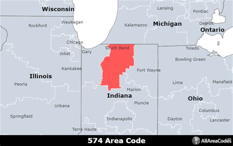 574 Area Code Location Map Time Zone And Phone Lookup