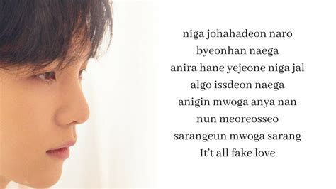 Read or print original fake love (english translation) lyrics 2021 updated! BTS - 'Fake Love' (Lyrics) - YouTube