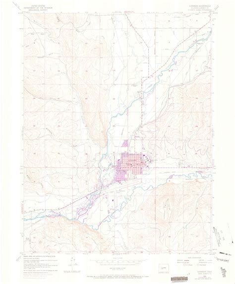 Classic Usgs Gunnison Colorado 75x75 Topo Map Mytopo Map Store